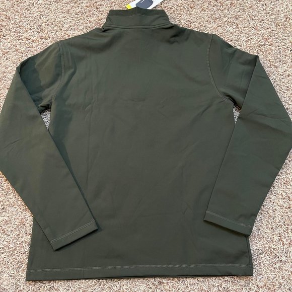 NWT 32 Degrees Heat Men’s Fleece Tech 1/4 Zip Pullover Shirt Green, Size S - Picture 6 of 7